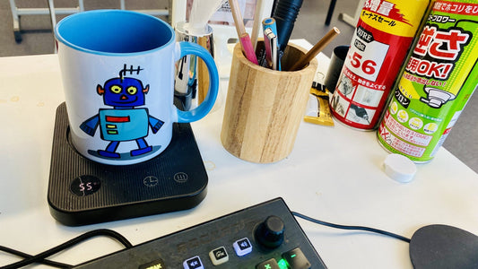 Desktop Coffee Warmer. Perfect Teacher Appreciation Day Gift