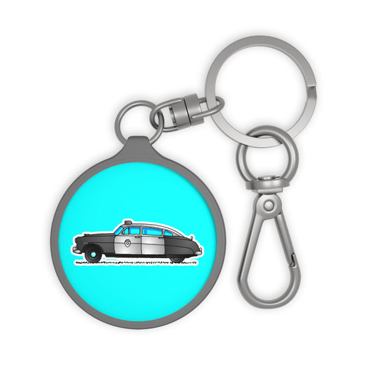 Classic American Police Car Keyring – Vintage Law Enforcement Collectible