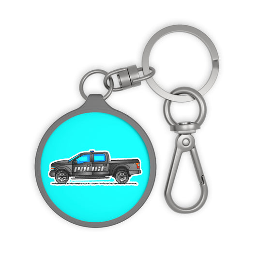 Police 4WD Pickup Truck Keyring – Law Enforcement Vehicle Keychain