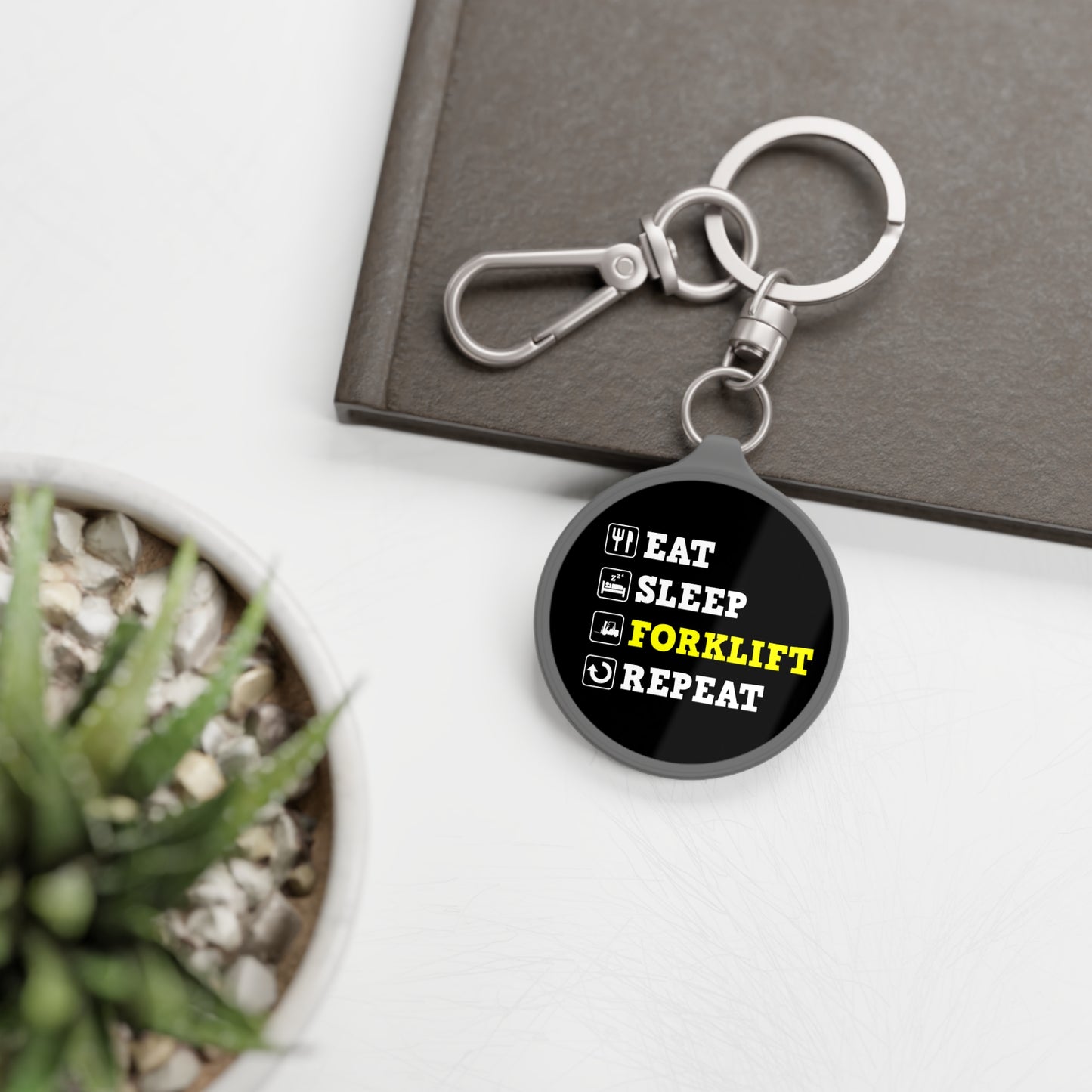 Forklift Truck Keyring Tag – Eat Sleep Forklift Repeat