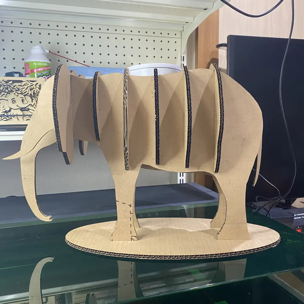 3D Cardboard Elephant Puzzle – Easy DIY Educational Craft for Kids