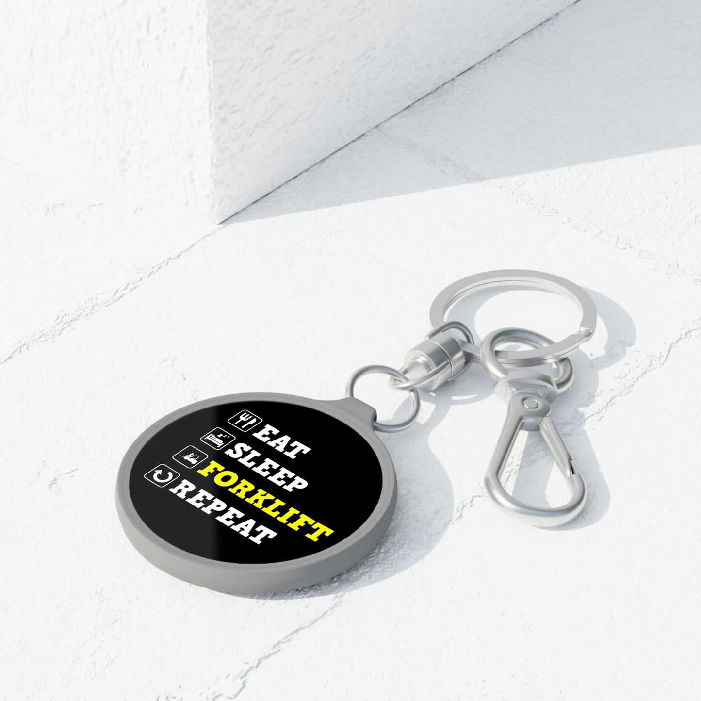 Forklift Truck Keyring Tag – Eat Sleep Forklift Repeat