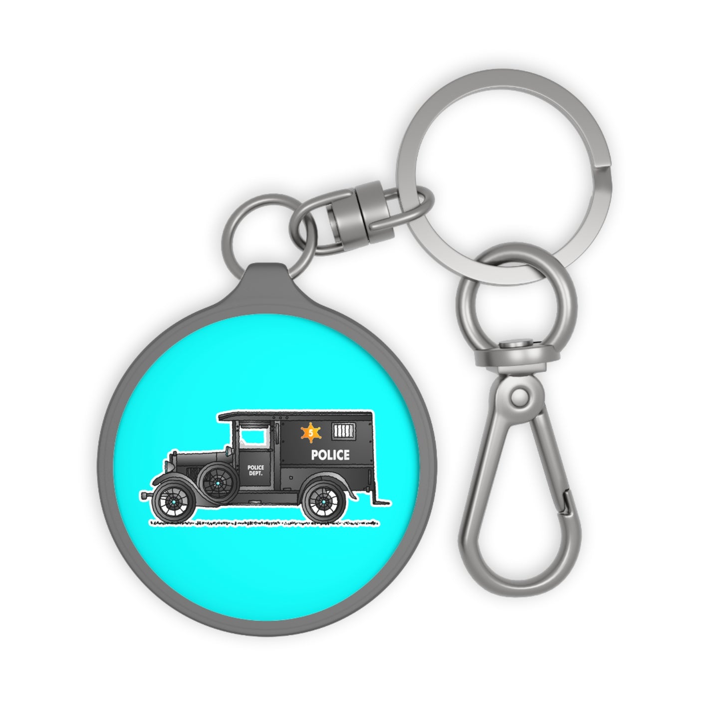 Police Paddy Wagon Keyring – Classic Law Enforcement Vehicle