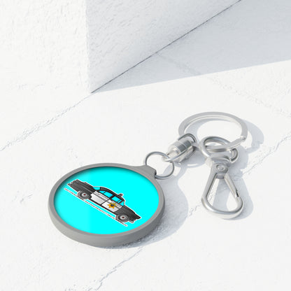 1950s Patrol Car Keyring – Classic Police Car Keychain