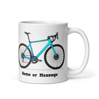 Ceramic Mug with Custom Illustration, and Name or Message