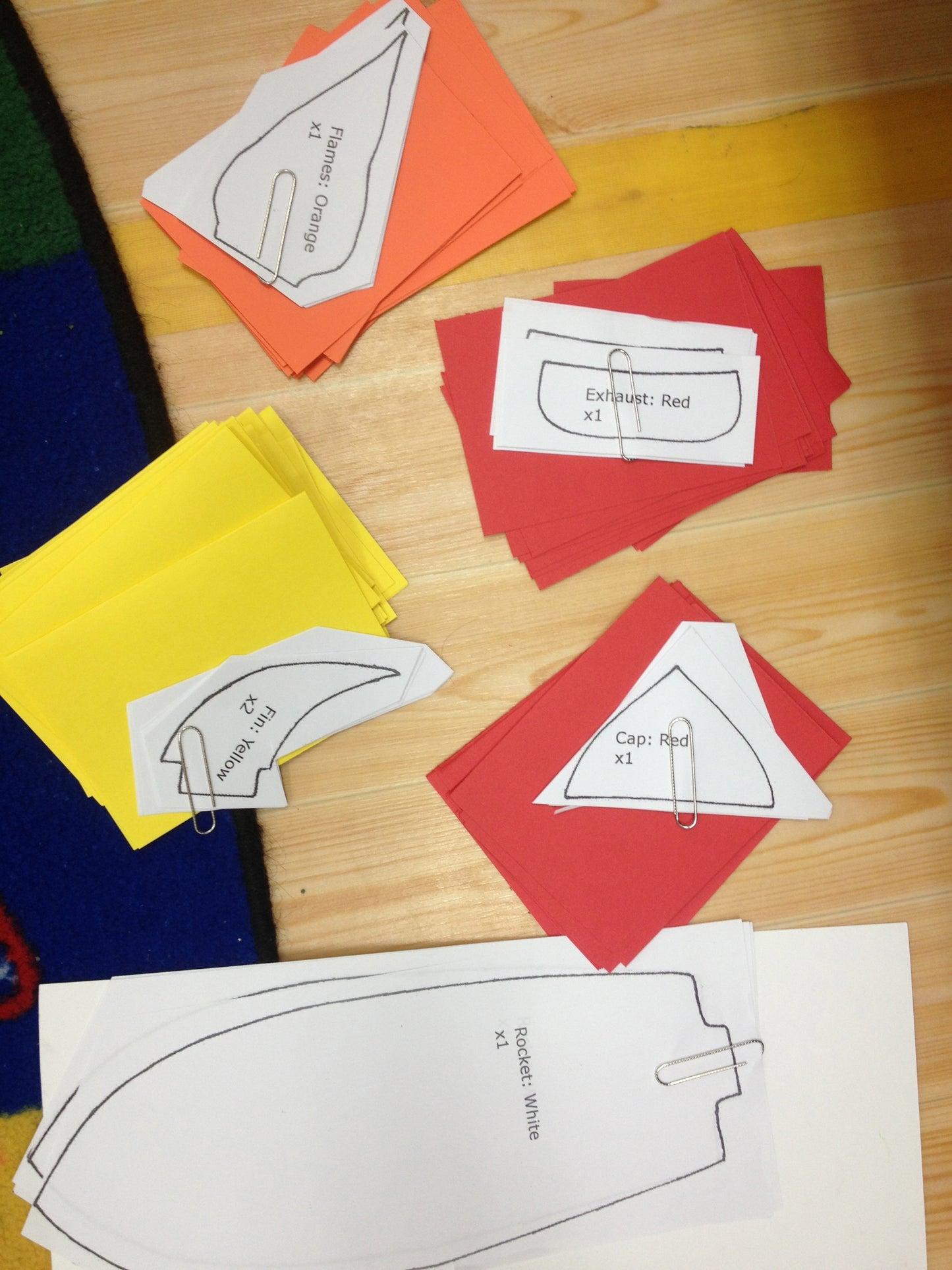 Free Children's Rocket Ship Craft Template. Digital Download.