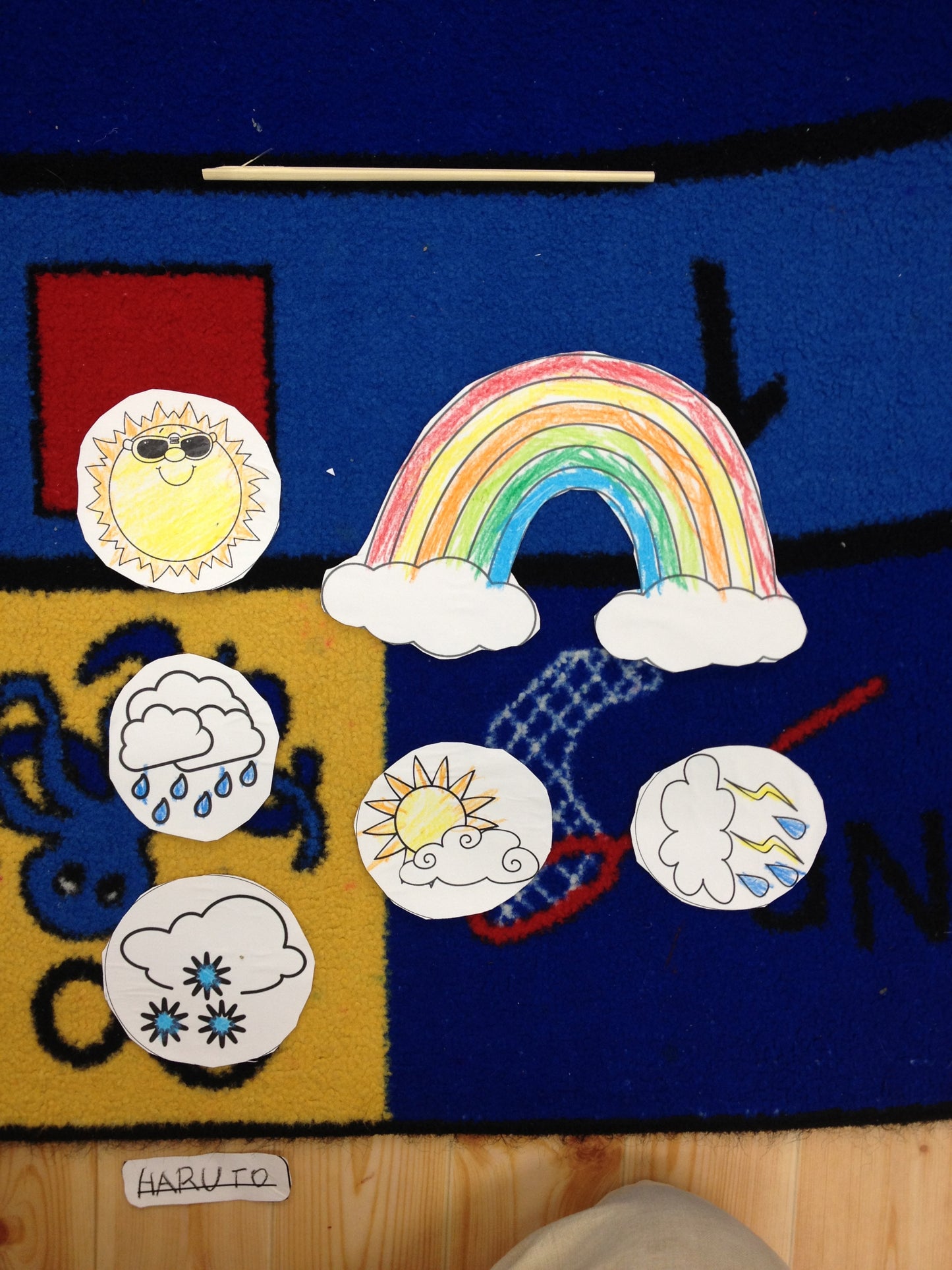 Free Weather Mobile Craft. Rainbows, Clouds, and Sunshine. Digital Download.