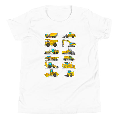 Construction Vehicles T-Shirt, Youth