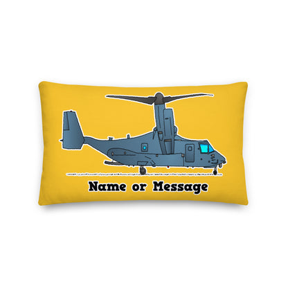 Osprey Tilt-Rotor Aircraft Personalized Throw Pillow Pillow Cushion P020