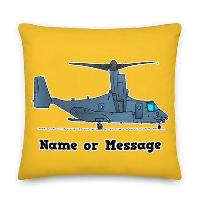 Osprey Tilt-Rotor Aircraft Personalized Throw Pillow Pillow Cushion P020