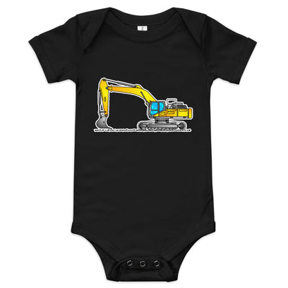 Baby Yellow Excavator One Piece