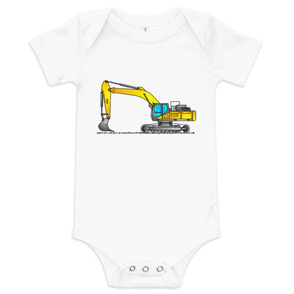 Baby Yellow Excavator One Piece