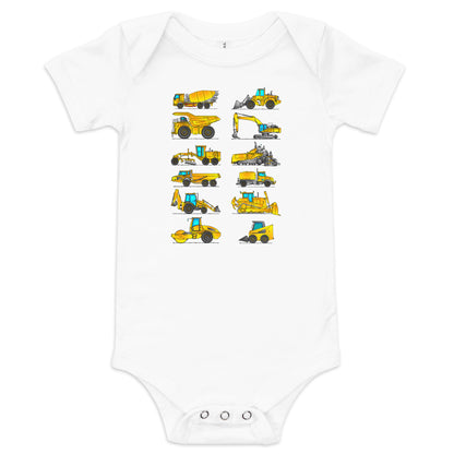 Baby Construction Vehicle One Piece