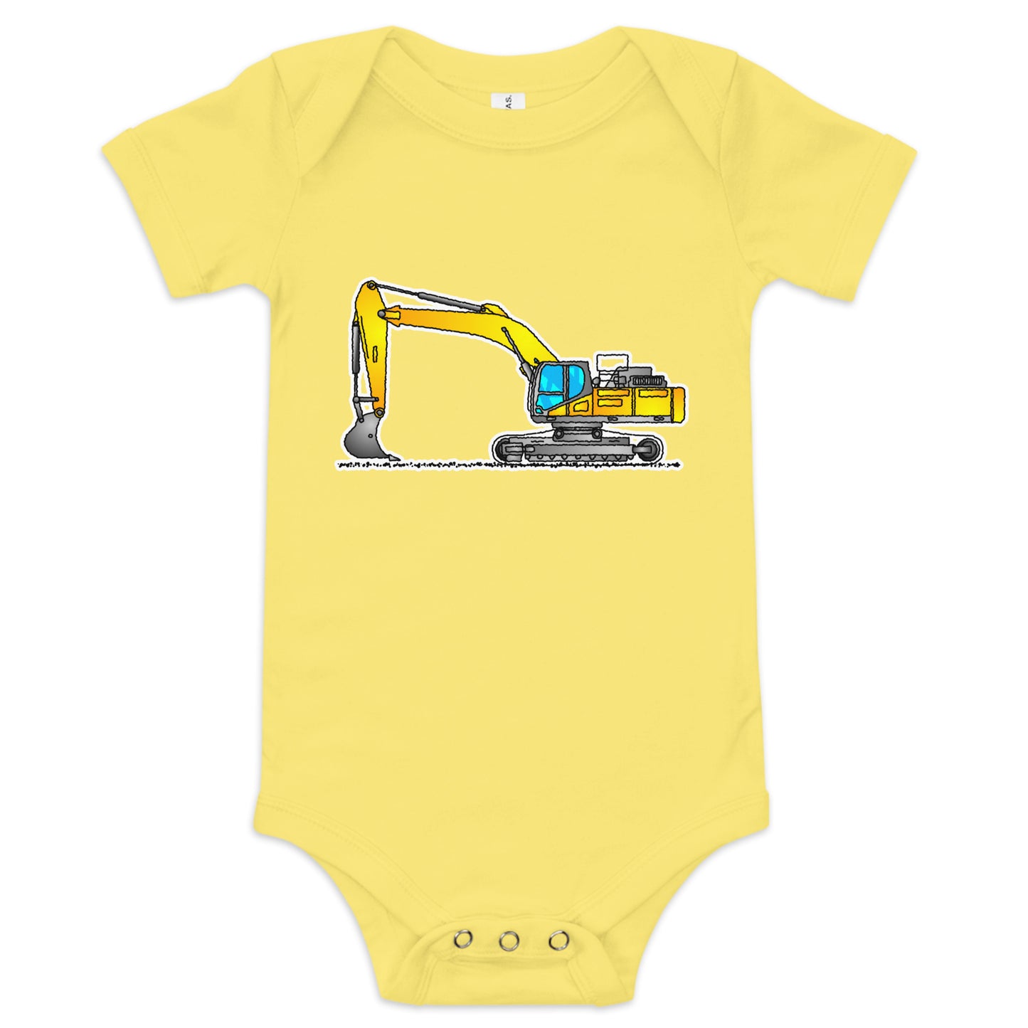 Baby Yellow Excavator One Piece