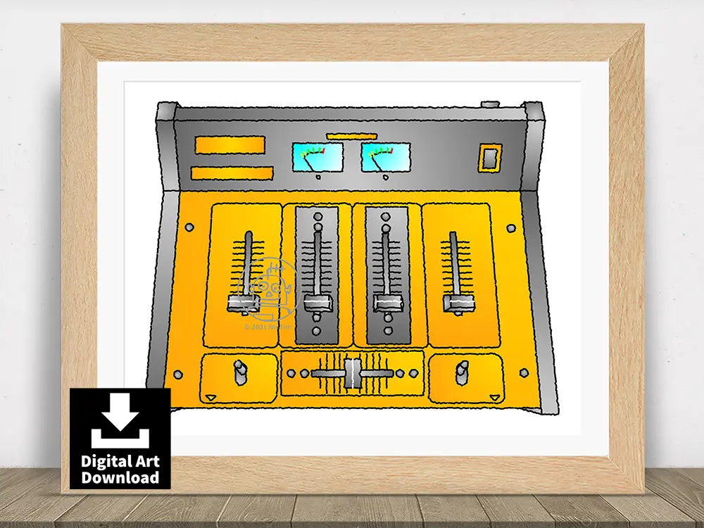 Gemini PMX-2200 Mixer – Digital Illustration Download (E043)