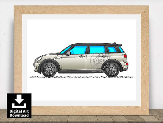 Mini Cooper – Digital Illustration Download (E126)