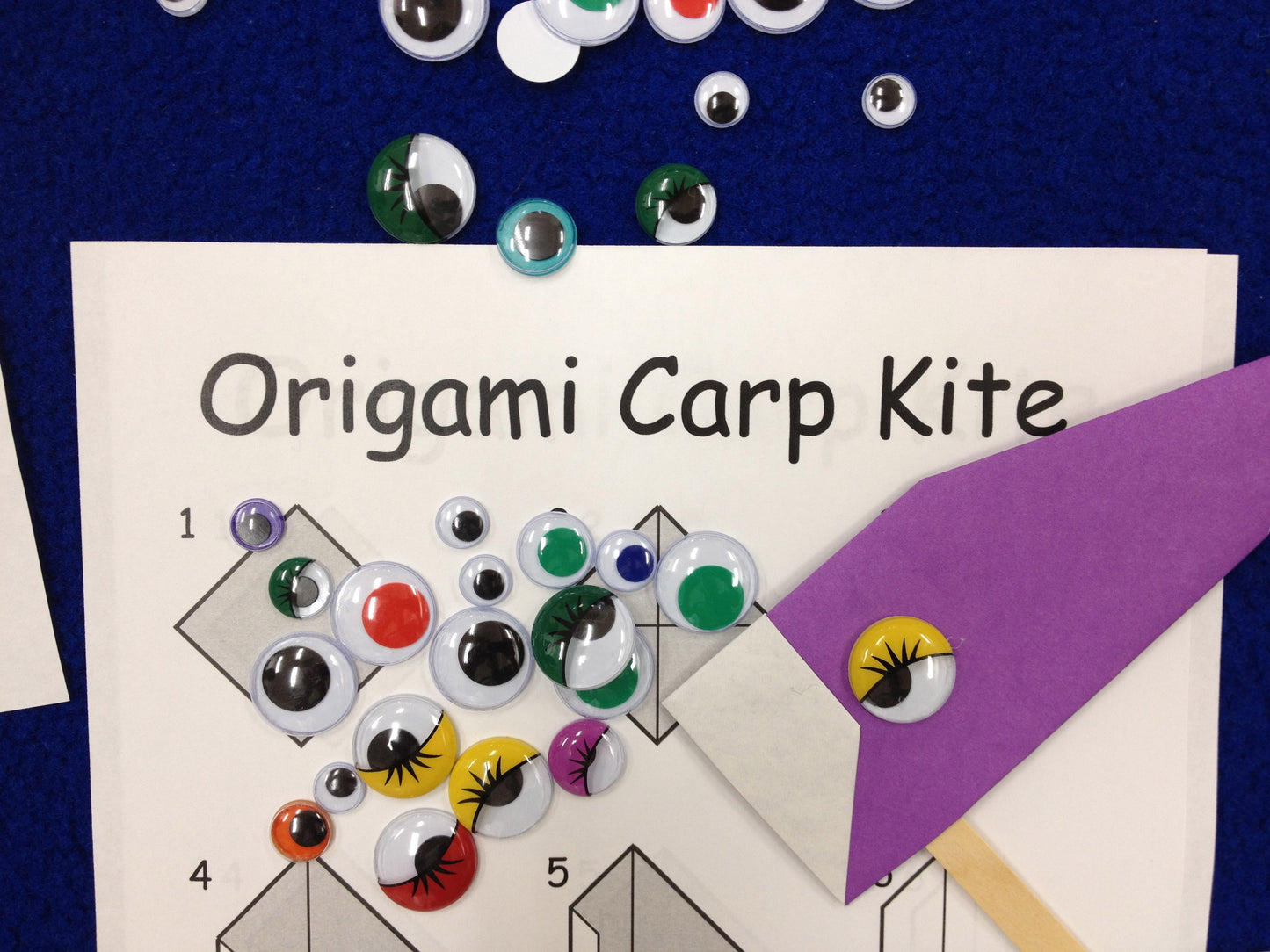 Free Origami Carp Template. Digital Download.