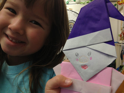 Origami Santa: Free Japanese Christmas Paper Craft for Kids & Teachers