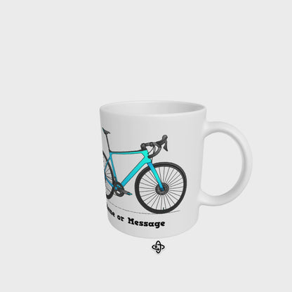 Blue Road Bike Mug, Personalized