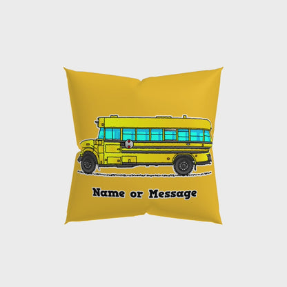 School Bus Pillow Cushion P011