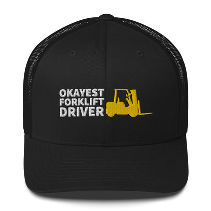 Okayest Forklift Driver Cap Licensed Operator Gifts