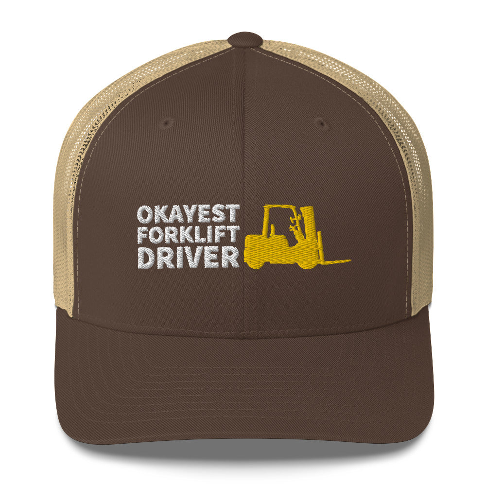 Okayest Forklift Driver Cap Licensed Operator Gifts