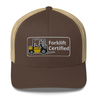 Yellow Forklift Certified Cap