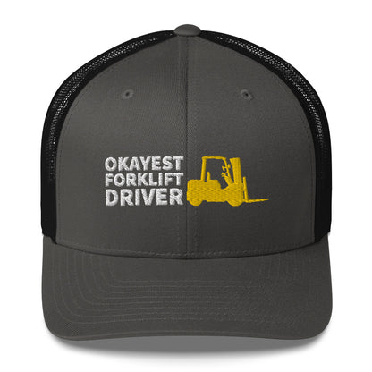 Okayest Forklift Driver Cap Licensed Operator Gifts