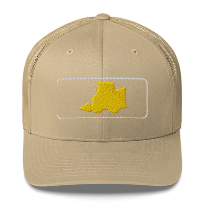 Skid Steer Cap. Trucker Cap With Embroidered Yellow Skid Steer. Best Construction Worker Driver Operator Gifts C005