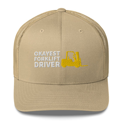 Okayest Forklift Driver Cap Licensed Operator Gifts