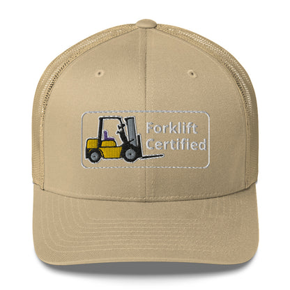 Yellow Forklift Certified Cap