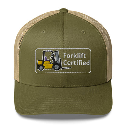 Yellow Forklift Certified Cap