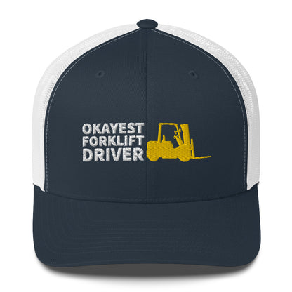 Okayest Forklift Driver Cap Licensed Operator Gifts