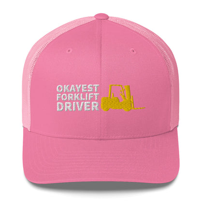 Okayest Forklift Driver Cap Licensed Operator Gifts