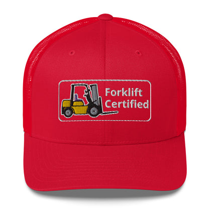 Yellow Forklift Certified Cap