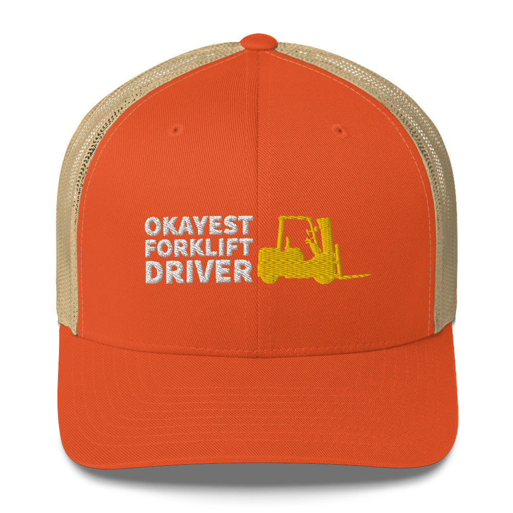 Okayest Forklift Driver Cap Licensed Operator Gifts