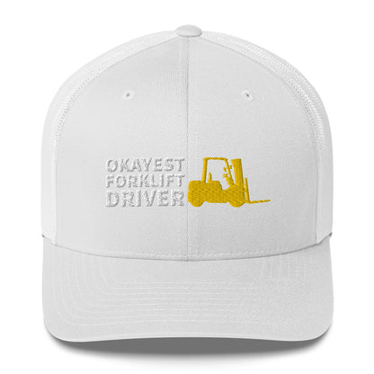 Okayest Forklift Driver Cap Licensed Operator Gifts