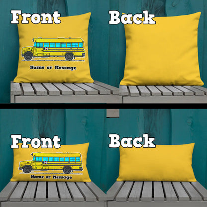 School Bus Pillow Cushion P011