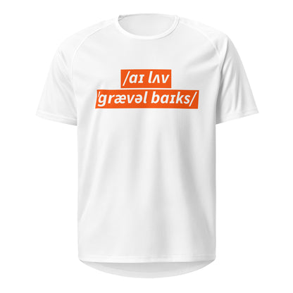 I Love Gravel Bikes Sports Jersey, Adult Cyclist