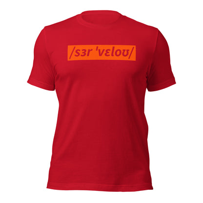 Sir Velo Bicycle T-Shirt, Adult Cyclist, Phonetic Spelling