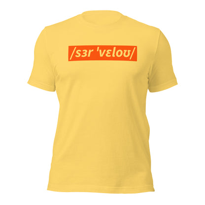 Sir Velo Bicycle T-Shirt, Adult Cyclist, Phonetic Spelling