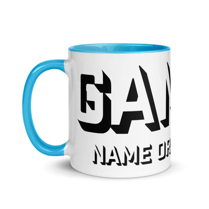 Gamer Mug, Personalized, 6 Colors M034