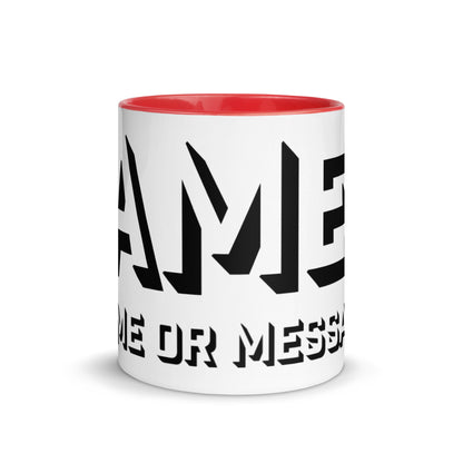 Gamer Mug, Personalized, 6 Colors M034