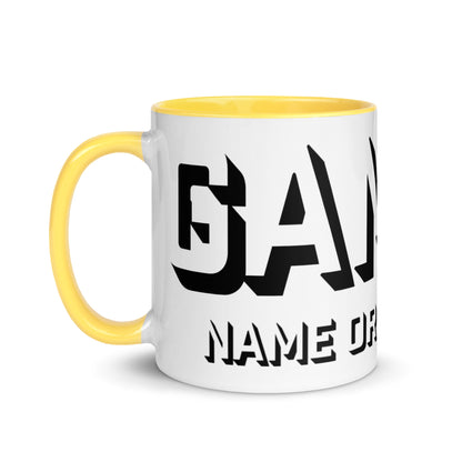 Gamer Mug, Personalized, 6 Colors M034