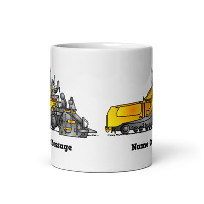 Personalized Asphalt Paver Mug