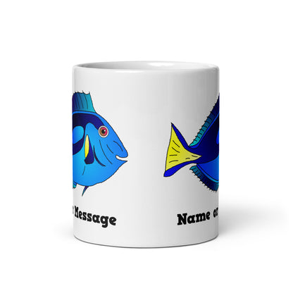 Personalized Blue Fish Mug