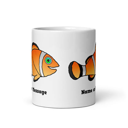 Personalized Orange Clownfish Mug