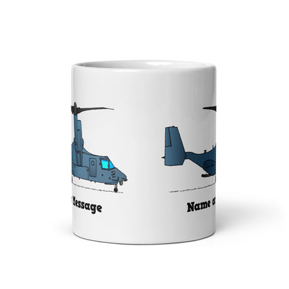 Personalized Tilt-Rotor Osprey Helicopter Mugs