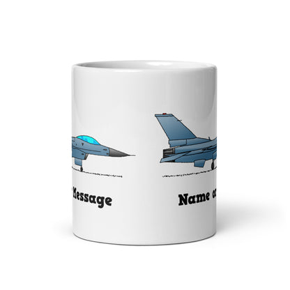 F-16 Falcon Fighter Jet Personalized Mug