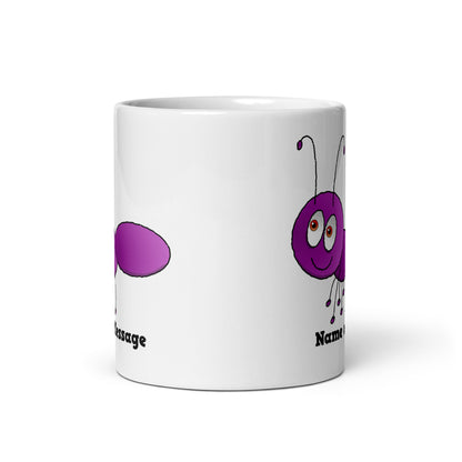 Personalized Purple Ant Mug